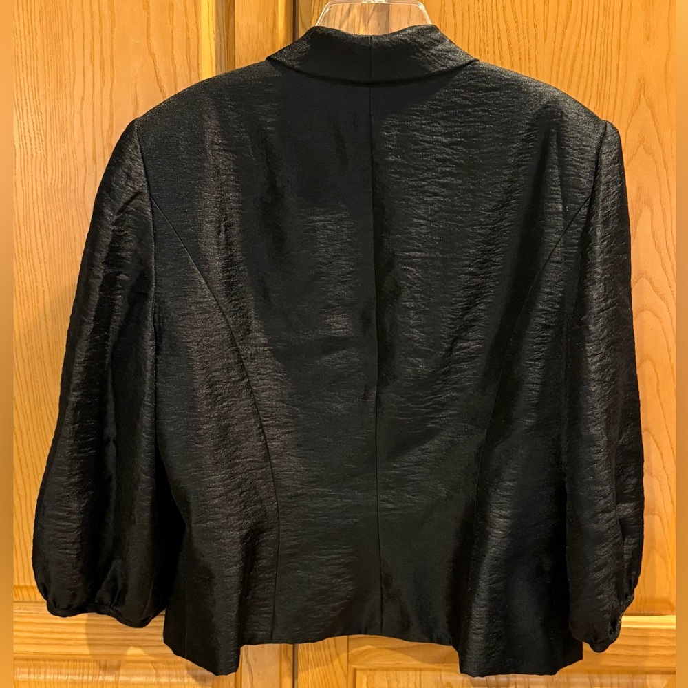 Zelda Vintage Black Sleeveless Midi Dress & Bolero Jacket Size 14 - Picture 6 of 12